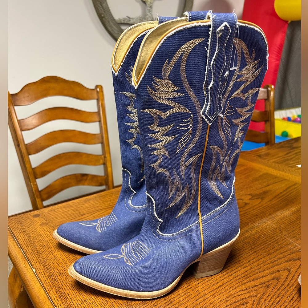 Jean Western Cowboy Boots